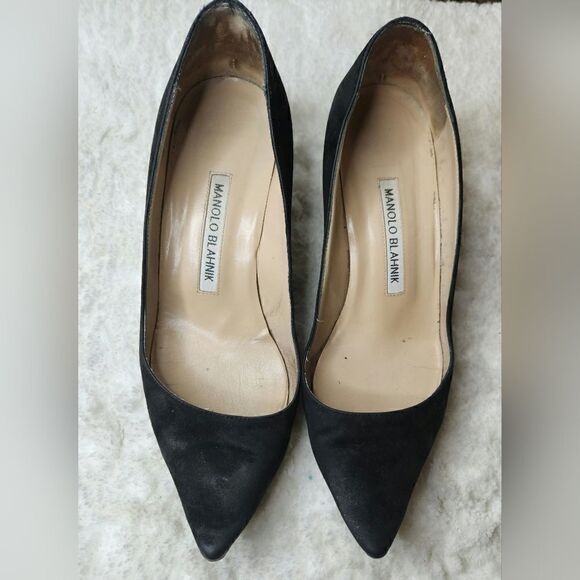 MANOLO BLAHNIK BB Suede Pointed Pump Size 36 - Picture 9 of 10